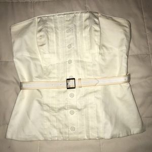 WHITE HOUSE BLACK MARKET white tube top